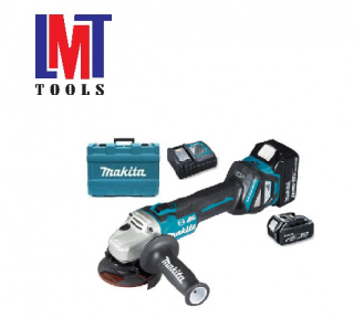  MÁY MÀI GÓC DÙNG PIN(100MM/CÔNG TẮC TRƯỢT/AWS/BL)(18V) MAKITA DGA414RTE