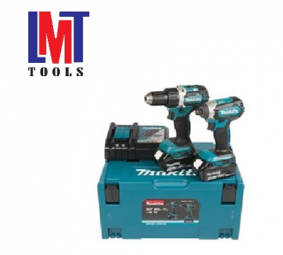 BỘ SẢN PHẨM(DDF484+DTD153+BL1850B*2+DC18RC+THÙNG NHỰA)(18V) MAKITA DLX2189T