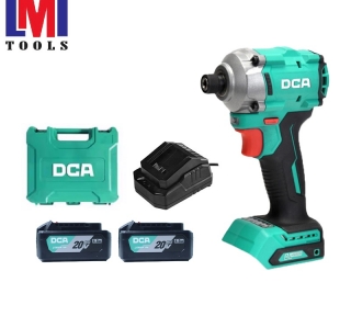 Máy Siết Vít Không Chổi Than Dùng Pin 20V DCA ADPL198EM (2 Pin 4.0Ah & Sạc)