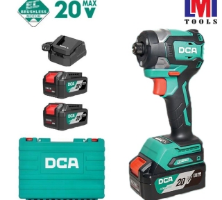 Máy siết vít không chổi than dùng pin 20V DCA ADPL208EM (2 Pin 4.0Ah & Sạc) 