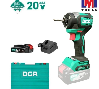 Máy siết vít không chổi than dùng pin 20V DCA ADPL208ADM (1 Pin 2.0Ah & Sạc)