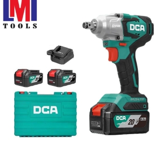 Máy Siết Bu Lông Không Chổi Than Dùng Pin 20V DCA ADPB02-18MEM (2 Pin 4.0Ah & Sạc) 