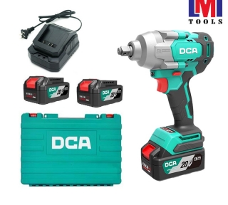 Máy Siết Bu Lông Không Chổi Than Dùng Pin 20V DCA ADPB698FK (2 Pin 5.0Ah & Sạc)