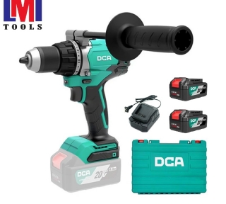 Máy Khoan Vặn Vít Không Chổii Than Dùng Pin DCA ADJZ06-13EM (2 Pin 4.0Ah & Sạc)