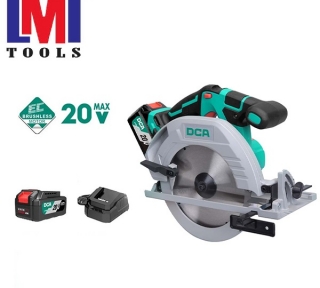 Máy cưa đĩa tròn không chổi than dùng pin 20V DCA ADMY02-185DM