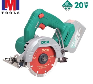 Máy cắt đá không chổi than dùng pin20V DCA ADZE125Z