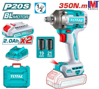 Máy siết bu lông không chổi than dùng pin Lithium 20V Total TIWLI2035