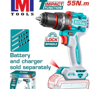 Máy khoan búa không chổi than dùng pin 20V Total TIDLI205581 (không kèm pin & sạc)