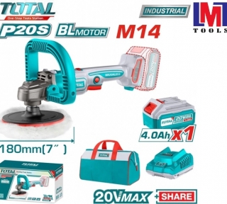 Máy đánh bóng không chổi than dùng pin 20V Total TAPLI20181