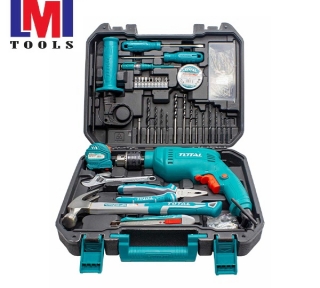 Bộ 115 món bao gồm máy khoan búa TG1061356E Total THKTHP1152C
