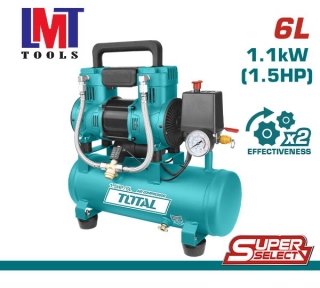 Máy nén khí không dầu 6L/1100W Total TCS1110062T