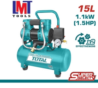 Máy nén khí không dầu 15L/1100W Total TCS1110152T