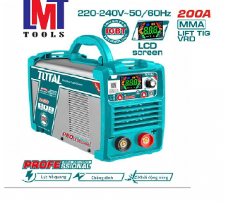 Máy hàn lift TIG/ MMA Inverter 200A/79V Total TW2200381 Máy hàn lift TIG/ MMA Inverter 200A/79V Total TW2200381