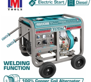 Máy phát điện dùng dầu diesel (kết hợp chức năng máy hàn) 4.6KKW/180 A Total TP446001