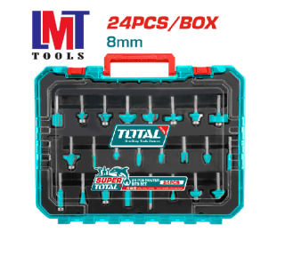Bộ 24 mũi phay đuôi 8mm Total TACSR12408