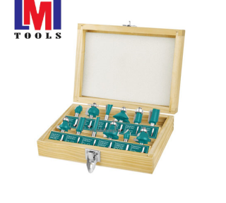 Bộ 12 mũi phay gỗ 1/4