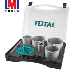 Bộ mũi khoét lỗ kiếng (cacbua) 7 chi tiết Total TACSH2071