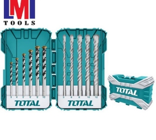 Bộ mũi khoan bê tông và mũi dùng cho máy khoan búa SDS Total TACSDL31101