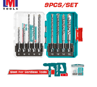 Bộ 9 mũi khoan bê tông SDS Plus Total TACSDL30906