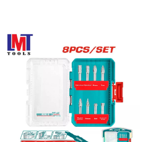 Bộ 8 mũi doa kim loại 6mm Total TACSDL10801