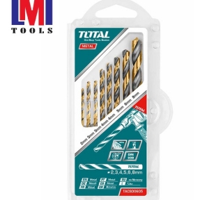 Bộ mũi khoan kim loại 8 chi tiết Total TACSD0801 2-8mm