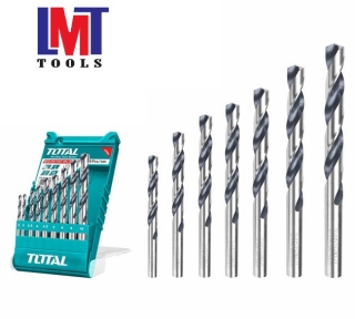 Bộ mũi khoan kim loại HSS 9 chi tiết Total TACSD0095 2-10mm