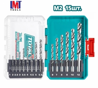 Bộ 15 Mũi Khoan HSS M2 Total TACSDL51508
