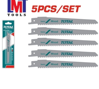 Bộ 5 lưỡi cưa kiếm 150mm cắt gỗ có đinh Total TRSB611D