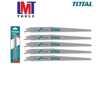 Bộ 5 lưỡi cưa kiếm 225mm cắt gỗ có đinh Total TRSB1111DF