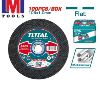 Bộ 100 đĩa cắt kim loại 105mm Total TAC210105100