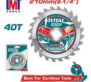 Lưỡi cưa gỗ TCT 40 răng 210mm Total TAC2332103 Lưỡi cưa gỗ TCT 40 răng 210mm Total TAC2332103