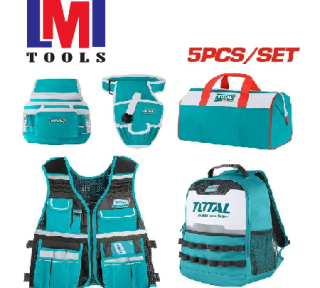 Bộ combo 5 túi đựng công cụ TOTAL TOS23047 Bộ combo 5 túi đựng công cụ TOTAL TOS23047