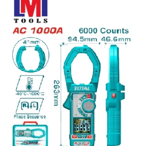 Ampe kìm kiểm tra kỹ thuật số Total TMT7610001