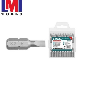 Bộ mũi vít dẹp 10 chi tiết Total TAC16SL423