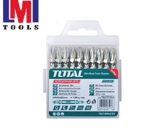 Bộ mũi vít 10 chi tiết  PH2x65mm Total TAC16PH233
