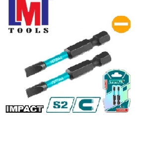 Bộ 2 mũi bắt vít SL6x1.0mm, 50mm Total TACIM71SL650