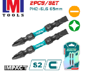 Bộ 2 mũi bắt vít PH2+SL6, 65mm Total TACIM72HL665