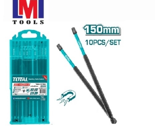 Bộ mũi vít sao 10 chi tiết Total TACIM16T2563 T25x150mm Bộ mũi vít sao 10 chi tiết Total TACIM16T2563 T25x150mm