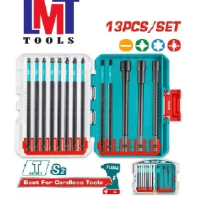 Bộ 13 mũi bắt vít đóng dài 150mm Total TACSDL01306