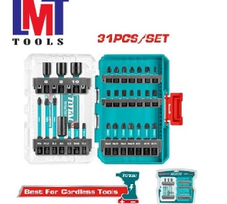 Bộ 31 mũi bắt vít và đầu bắt tôn Total TACSDL11306 (Thép Cr-mo)