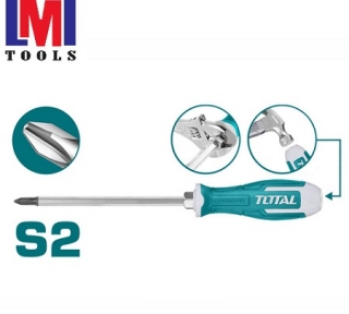 Tua vít bake đóng xuyên PH2x200mm Total THGSPH21506