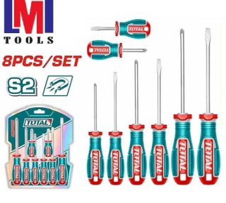 Bộ 8 tua vít dẹp và bake Total TKSDS0826