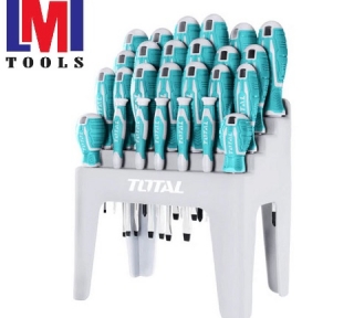 Bộ 26 tua vít dẹp, bake và chuẩn Total THT250626