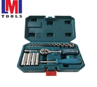 Bộ 20 đầu tuýp 1/4 inch Total THT141201 