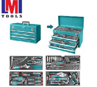 Bộ 132 công cụ trong hộp sắt Total THPTCS71321
