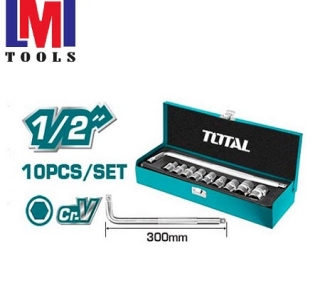 Bộ 10 đầu tuýp 1/2 inch Total THTL121101
