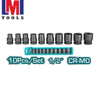 Bộ 10 đầu tuýp Impact DR 1/2 inch Total THISTD12101