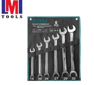 Bộ 6 cờ lê vòng miệng 19-32mm Total THT102RK061