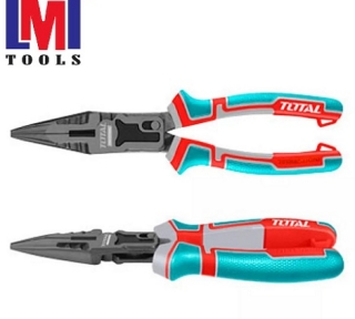Kềm cắt mũi nhọn mỏ dài trợ lực 215mm Total THTC520806