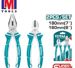 Bộ 2 kềm răng 7 inch và kềm cắt 6 inch Total THT1K0201